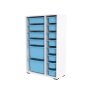 HANAH HOME Višenamenska polica Rine 2D4K8U White Blue v2 - slika 4