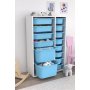 HANAH HOME Višenamenska polica Rine 2D4K8U White Blue v2 - slika 1