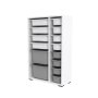 HANAH HOME Višenamenska polica Rine 2D4K8U White Grey - slika 4