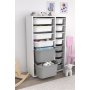 HANAH HOME Višenamenska polica Rine 2D4K8U White Grey - slika 1
