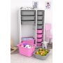 HANAH HOME Višenamenska polica Rine 2D4K8U White Grey Pink - slika 2
