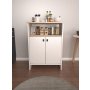 HANAH HOME Višenamenska polica Berry Sonomo White - slika 2