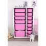 HANAH HOME Višenamenska polica Rine 2D4K8U White Pink v2 - slika 2