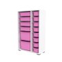 HANAH HOME Višenamenska polica Rine 2D4K8U White Pink v2 - slika 4