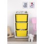 HANAH HOME Višenamenska polica Bronz 3D White Yellow - slika 2