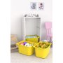 HANAH HOME Višenamenska polica Bronz 3D White Yellow - slika 3