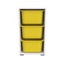 HANAH HOME Višenamenska polica Bronz 3D White Yellow - slika 5