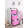 HANAH HOME Višenamenska polica Bronz 3D White Pink - slika 1