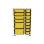 HANAH HOME Višenamenske police Rine 2D4K8U White Yellow v2 - slika 5