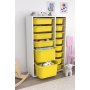 HANAH HOME Višenamenske police Rine 2D4K8U White Yellow v2 - slika 1
