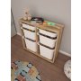 HANAH HOME Višenamenske police Carla Walnut White - slika 4