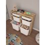 HANAH HOME Višenamenske police Carla Walnut White - slika 5