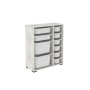 HANAH HOME Višenamenske police Zen 2D2K6U Crystal White - slika 1