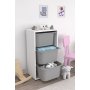 HANAH HOME Višenamenska polica Bronz 3D White Grey - slika 1