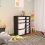 HANAH HOME Višenamenska polica Zen 2D2K6U Black White - slika 1