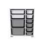 HANAH HOME Višenamenska polica Zen 2D2K6U White Grey - slika 1