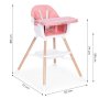 ECO TOYS Hranilica za bebe 2u1 pink - slika 2
