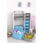 HANAH HOME Višenamenska polica Zen 2D2K6U White Grey Blue - slika 3