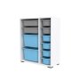HANAH HOME Višenamenska polica Zen 2D2K6U White Grey Blue - slika 4