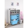 HANAH HOME Višenamenska polica Zen 2D2K6U White Grey Blue - slika 1