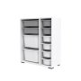 HANAH HOME Višenamenska polica Zen 2D2K6U White Grey v3 - slika 5