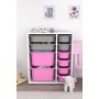 HANAH HOME Višenamenska polica Zen 2D2K6U White Grey Pink - slika 3