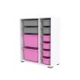 HANAH HOME Višenamenska polica Zen 2D2K6U White Grey Pink - slika 5