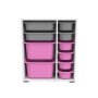 HANAH HOME Višenamenska polica Zen 2D2K6U White Grey Pink - slika 1