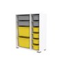 HANAH HOME Višenamenska polica Zen 2D2K6U White Grey Yellow - slika 4