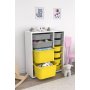 HANAH HOME Višenamenska polica Zen 2D2K6U White Grey Yellow - slika 1