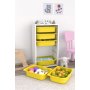 HANAH HOME Višenamenska polica Bronz 6N White Yellow - slika 1
