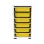 HANAH HOME Višenamenska polica Bronz 6N White Yellow - slika 5