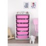 HANAH HOME Višenamenska polica Bronz 6N White Pink - slika 3