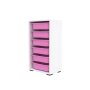 HANAH HOME Višenamenska polica Bronz 6N White Pink - slika 4