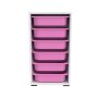 HANAH HOME Višenamenska polica Bronz 6N White Pink - slika 5
