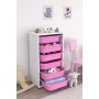 HANAH HOME Višenamenska polica Bronz 6N White Pink - slika 2