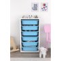 HANAH HOME Višenamenska polica Bronz 6N White Blue - slika 3