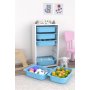 HANAH HOME Višenamenska polica Bronz 6N White Blue - slika 1