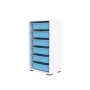 HANAH HOME Višenamenska polica Bronz 6N White Blue - slika 4