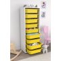 HANAH HOME Višenamenska polica Zola 9N White Yellow - slika 1