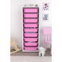 HANAH HOME Višenamenska polica Zola 9N White Pink - slika 3