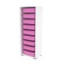 HANAH HOME Višenamenska polica Zola 9N White Pink - slika 4