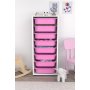 HANAH HOME Višenamenska polica Cara 8N White Pink - slika 3