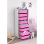 HANAH HOME Višenamenska polica Cara 8N White Pink - slika 2
