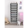 HANAH HOME Višenamenska polica Zola 9N White Grey - slika 2