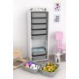 HANAH HOME Višenamenska polica Zola 9N White Grey - slika 3