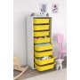 HANAH HOME Višenamenska polica Cara 8N White Yellow - slika 2