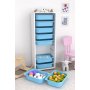 HANAH HOME Višenamenska polica Zola 9N White Blue - slika 3