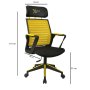 HANAH HOME Gaming Chair stolica XFly Oyuncu Yellow - slika 2