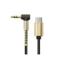Xwave Adapter audio Tip-C na M 3.5mm kabl 1m,muški,crni - slika 1